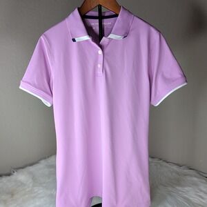 Peter Millar Polo Shirt Womens Medium Purple Golf Performance